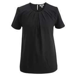 Image of Women’s Edwards Jewel Neck Blouse - 010 BLACK