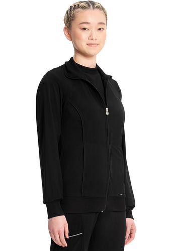Ventana Women's Infinity Zip Front Jacket - BLACK image thumbnail