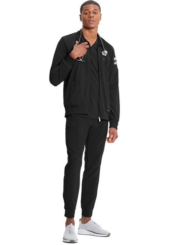 Ventana Men's Infinity Zip Front Jacket - BLACK image thumbnail