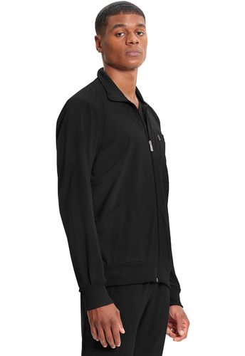 Ventana Men's Infinity Zip Front Jacket - BLACK image thumbnail