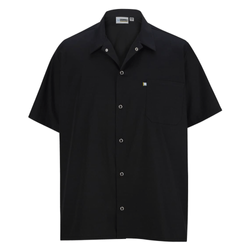 Image of Edwards Cook Shirt with Snap Closure - 010 BLACK