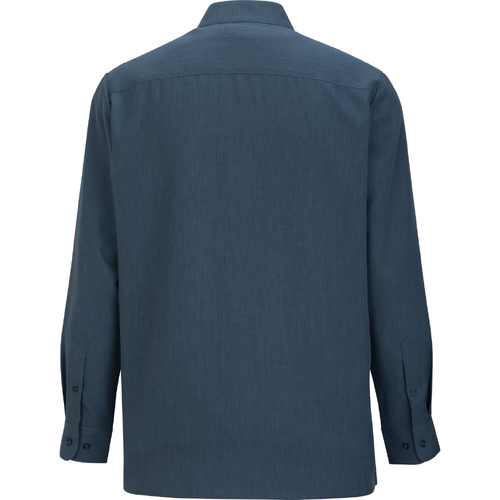 Men's Edwards Stand-Up Collar Batiste Shirt - 406 RIVIERA BLUE image thumbnail