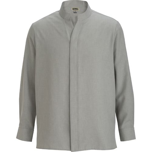 Men's Edwards Stand-Up Collar Batiste Shirt - 901 PLATINUM image thumbnail