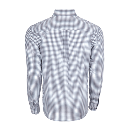 Ventana Men's Vantage Easy-Care Gingham Check Shirt - GREY / WHITE image thumbnail