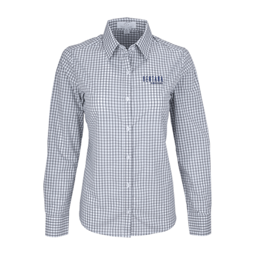 Ventana Women’s Vantage Easy-Care Gingham Check Shirt - GREY / WHITE image thumbnail