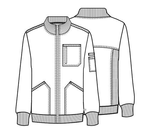 Ventana Men's Infinity Zip Front Jacket - PEWTER image thumbnail