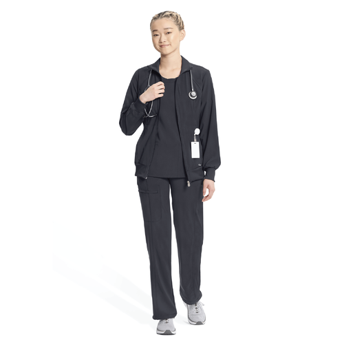 Ventana Women's Infinity Zip Front Jacket - PEWTER image thumbnail