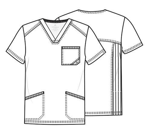 Men's Infinity Mock Wrap Top - PEWTER image thumbnail