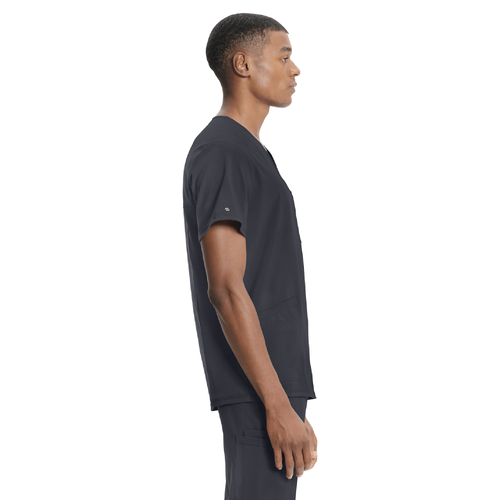Men's Infinity Mock Wrap Top - PEWTER image thumbnail