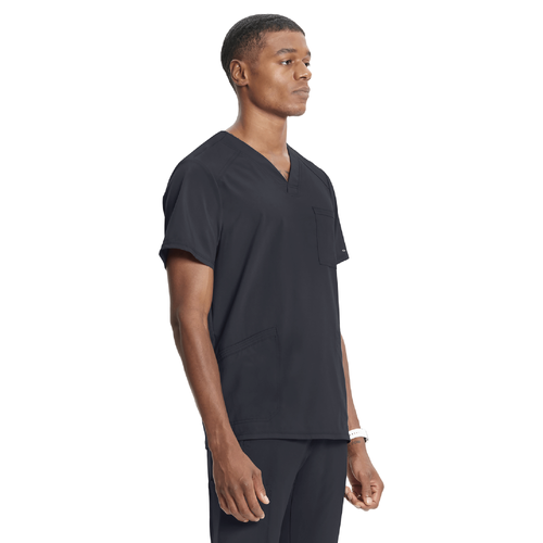Men's Infinity Mock Wrap Top - PEWTER image thumbnail