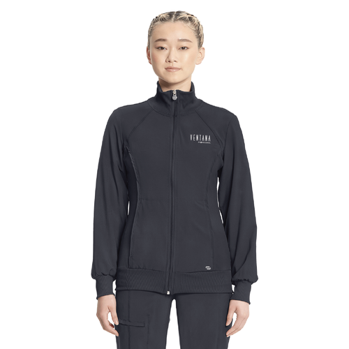 Ventana Women's Infinity Zip Front Jacket - PEWTER image thumbnail