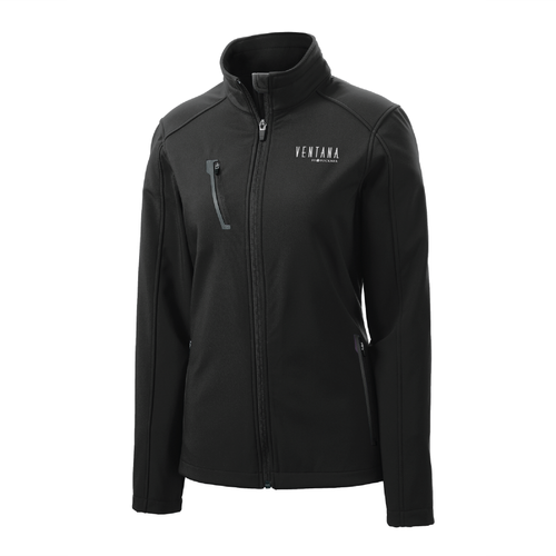 Ventana Women's Port Authority Welded Soft Shell Jacket - BLACK image thumbnail