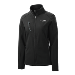 Image of Ventana Women's Port Authority Welded Soft Shell Jacket - BLACK