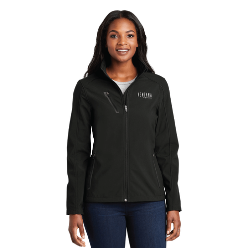 Ventana Women's Port Authority Welded Soft Shell Jacket - BLACK image thumbnail