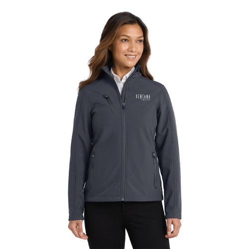 Ventana Women's Port Authority Welded Soft Shell Jacket - BATTLESHIP GREY image thumbnail