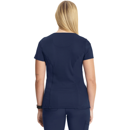 Women's Infinity Mock Wrap Top - NAVY image thumbnail