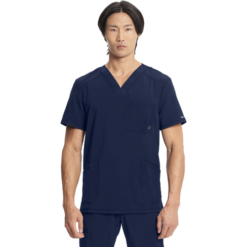 Men's Infinity Mock Wrap Top - NAVY image thumbnail