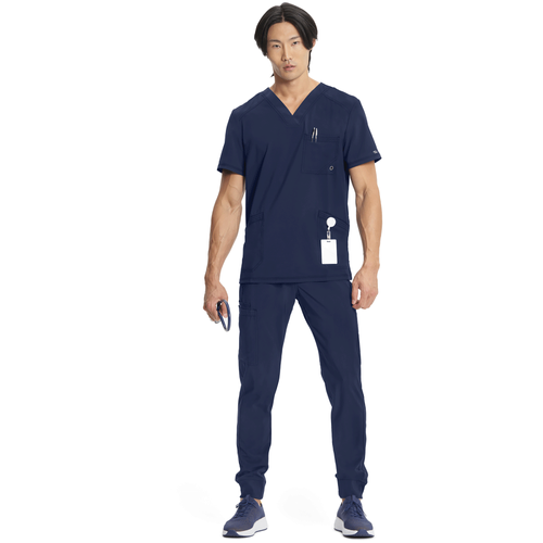 Men's Infinity Mock Wrap Top - NAVY image thumbnail