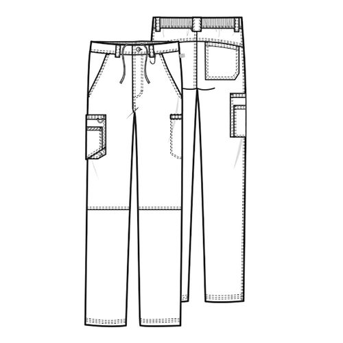 Men's Infinity Fly Front Pant - NAVY image thumbnail
