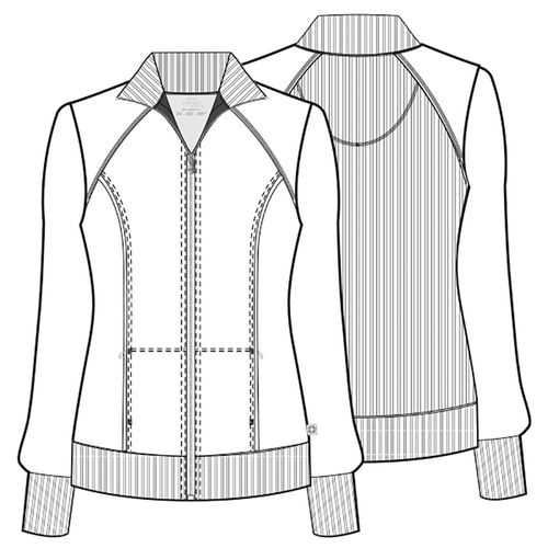 Ventana Women's Infinity Zip Front Jacket - NAVY image thumbnail