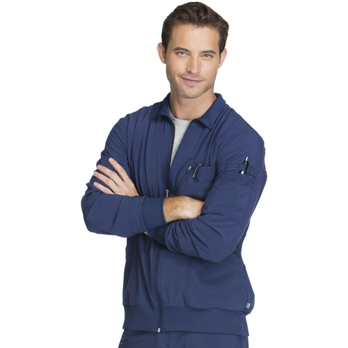 Ventana Men's Infinity Zip Front Jacket - NAVY image thumbnail