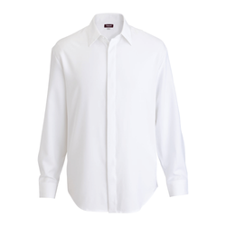 Image of Men's Edwards Flexbatiste Cafe Shirt - 000 WHITE
