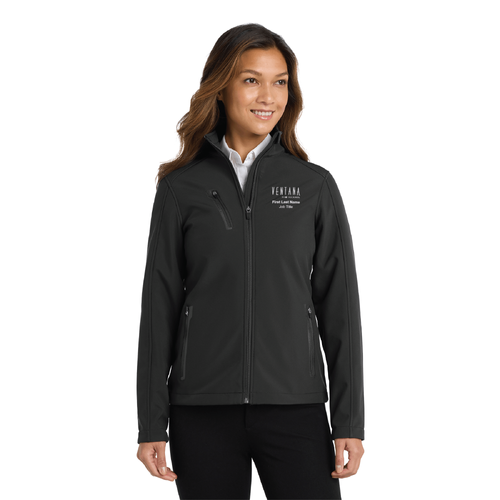 Ventana Women's Port Authority Welded Soft Shell Jacket - BLACK image thumbnail