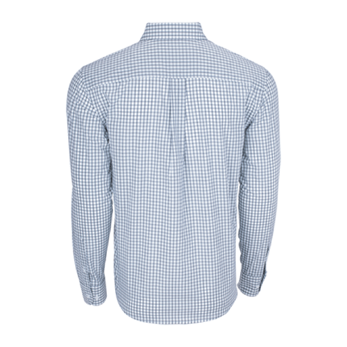 Ventana Men's Vantage Easy-Care Gingham Check Shirt - GREY / WHITE image thumbnail