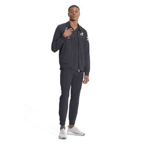 Ventana Men's Infinity Zip Front Jacket - PEWTER image thumbnail
