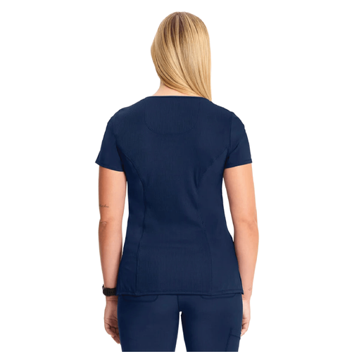 Ventana Women's Infinity Mock Wrap Top - NAVY image thumbnail