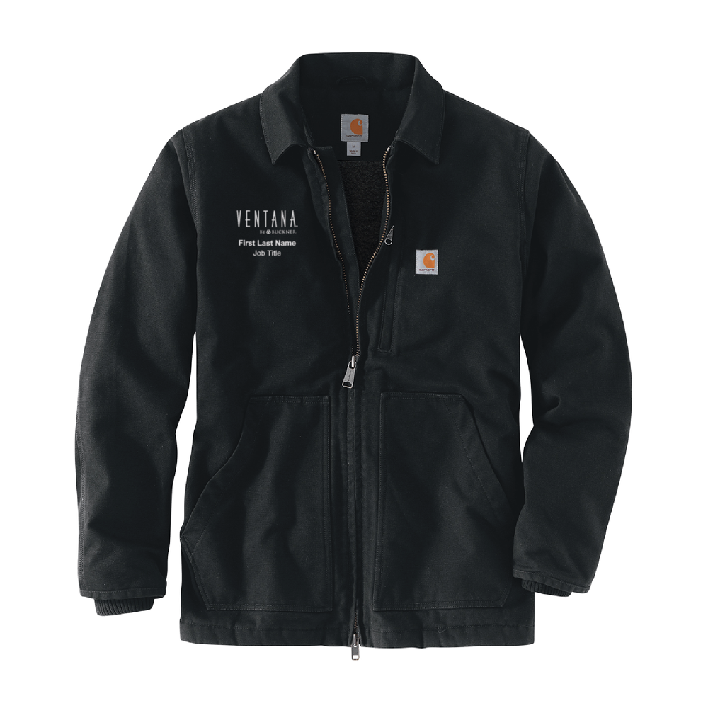 Ventana Men’s Carhartt Sherpa-Lined Coat - BLACK primary image