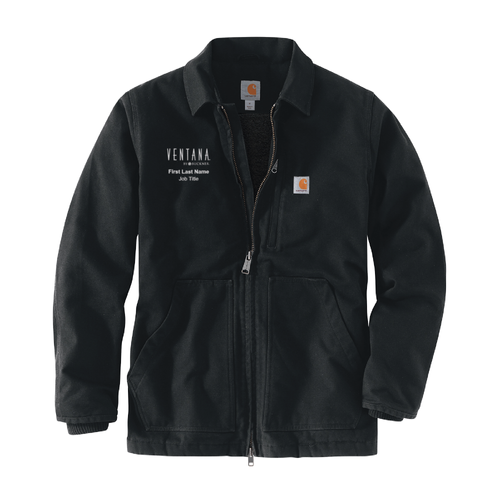 Ventana Men’s Carhartt Sherpa-Lined Coat - BLACK image thumbnail