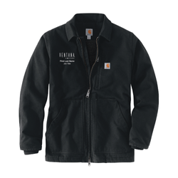 Image of Ventana Men’s Carhartt Sherpa-Lined Coat - BLACK