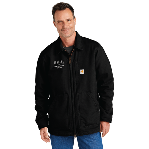 Ventana Men’s Carhartt Sherpa-Lined Coat - BLACK image thumbnail