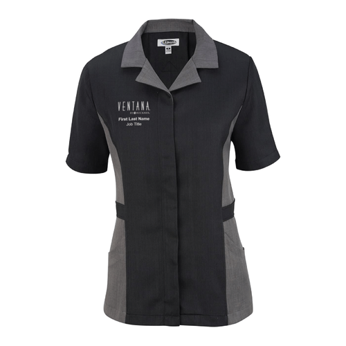 Ventana Women's Edwards Premier Housekeeping Tunic - 010 BLACK image thumbnail