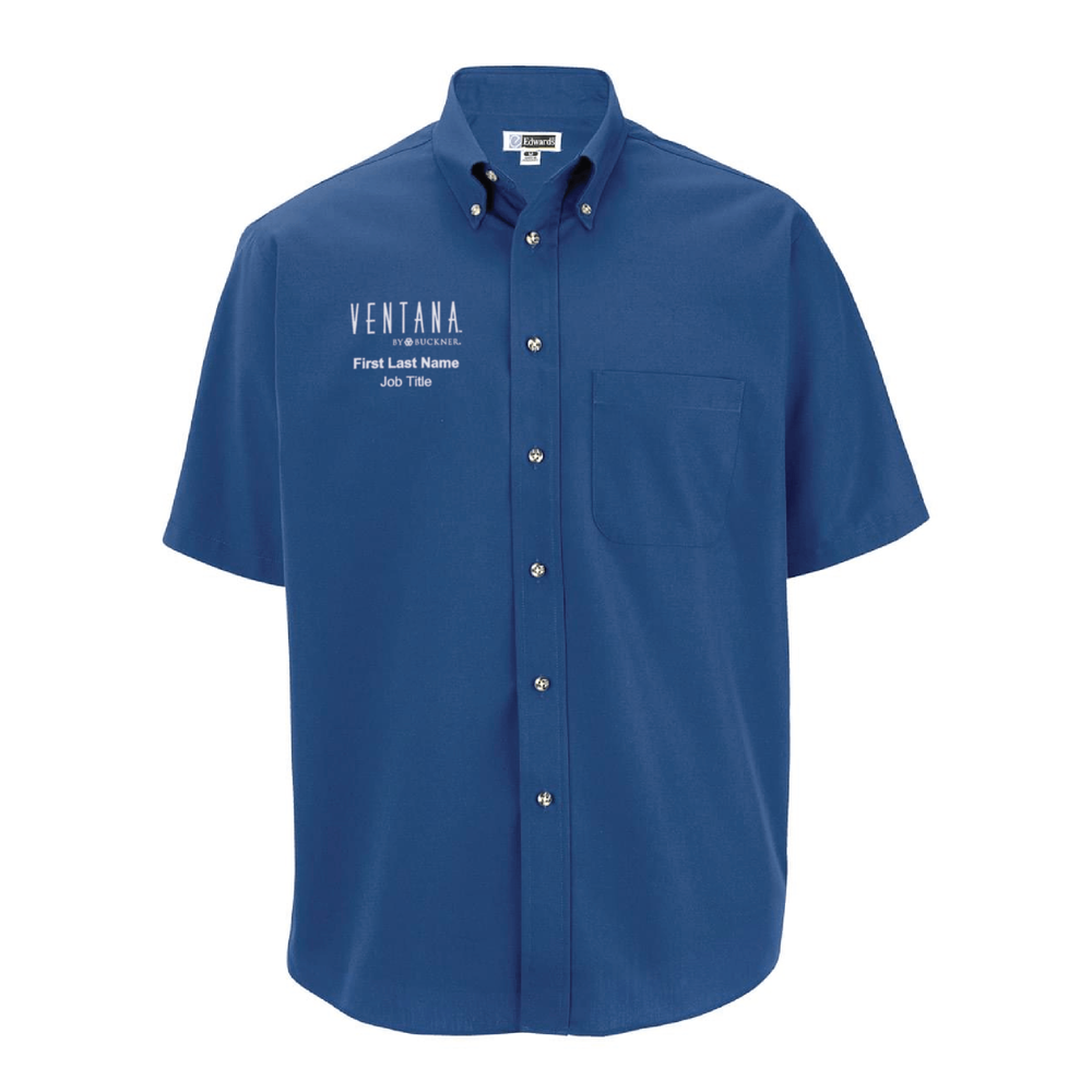 Ventana Men's Edwards Easy Care Poplin - 061 FRENCH BLUE primary image