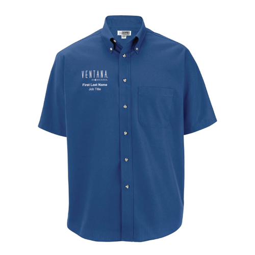 Ventana Men's Edwards Easy Care Poplin - 061 FRENCH BLUE image thumbnail