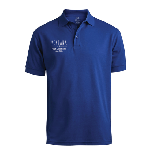 Ventana Men's Edwards Soft Touch Pique Polo - 041 ROYAL image thumbnail