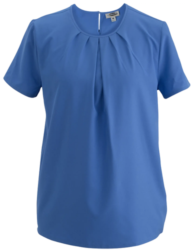 Women’s Edwards Jewel Neck Blouse - 061 FRENCH BLUE image thumbnail