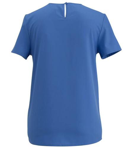 Women’s Edwards Jewel Neck Blouse - 061 FRENCH BLUE image thumbnail