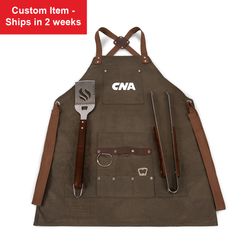 Image of BBQ Apron with Tools & Bottle Opener