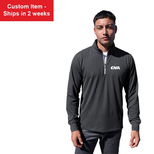 Men's Grid Quarter Zip Pullover image thumbnail