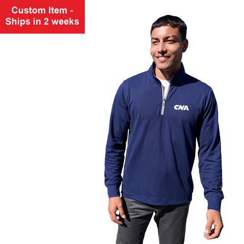 Men's Grid Quarter Zip Pullover image thumbnail