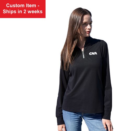 Women's Grid Quarter Zip Pullover image thumbnail