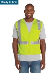 Image of ANSI 107 Class 2 Mesh Zippered Vest