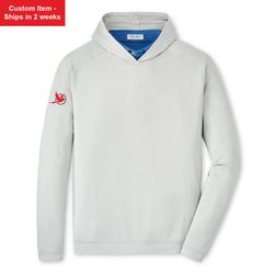 Image of Men's Peter Millar Pine Performance Hoodie