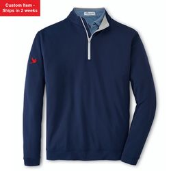 Image of Peter Millar Men's Perth Stretch Loop Terry Quarter-Zip