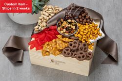 Image of Savory, Salty & Sweet Gift Crate - Cardinal E&S Logo