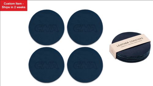 Leather Coaster (Set of 4) - CNA Logo image thumbnail
