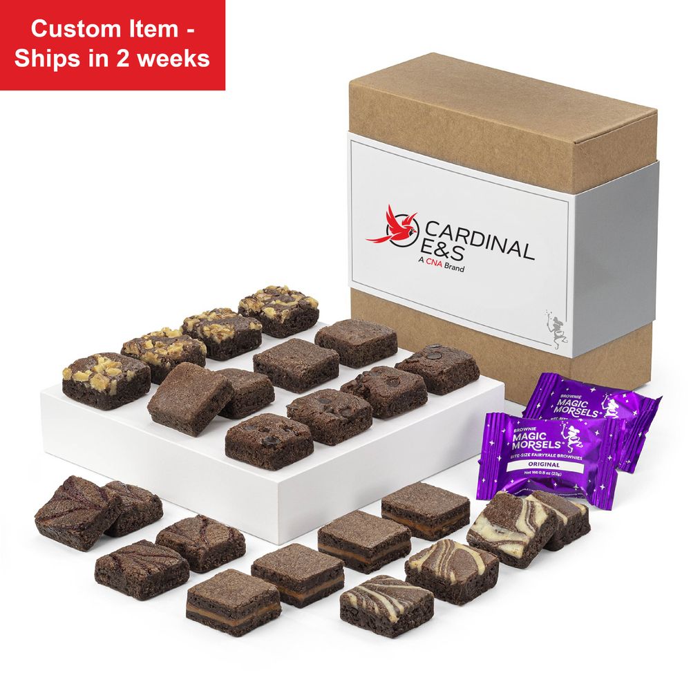 24 Piece Brownie Gift Box - Cardinal E&S Logo primary image